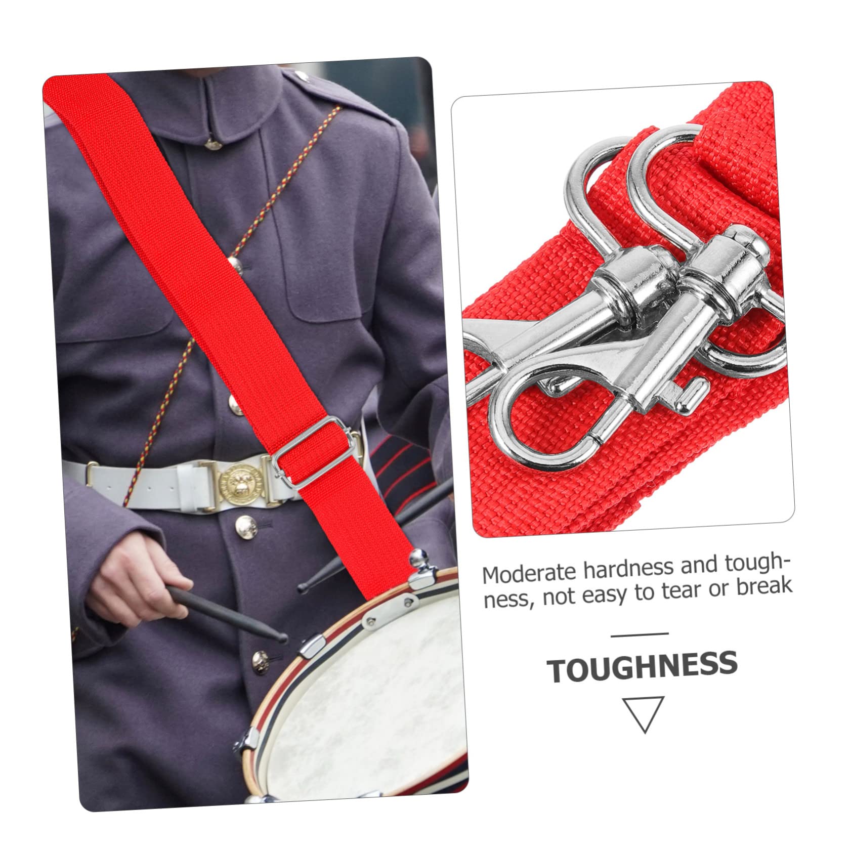 ibasenice 3pezzi Cinghia Per Rullante Regolabile Tracolla Per Strumenti Percussione Cintura Per Tamburo Marching Design Ergonomico Per Massimo Comfort