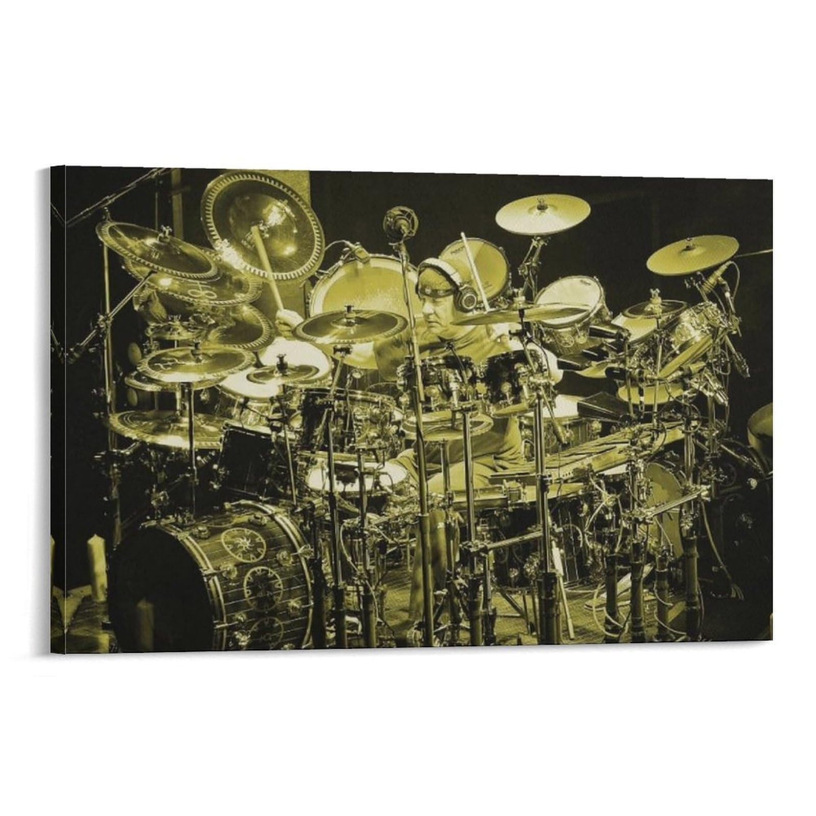 FCOIN Neil Peart Canvas Poster Wall Art Poster Scroll Canvas Painting Picture Living Room Decor Home 12x18inch(30x45cm)