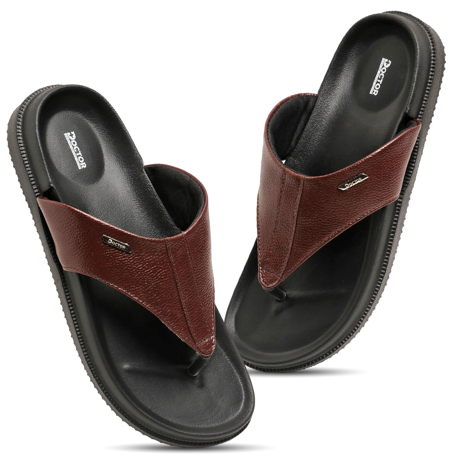 Men’s Orthopedic Slippers | Anti-Skid Comfort Footwear for Heel Pain & Everyday Wear | Lightweight PU Sole Flip-Flops for Men-image-24