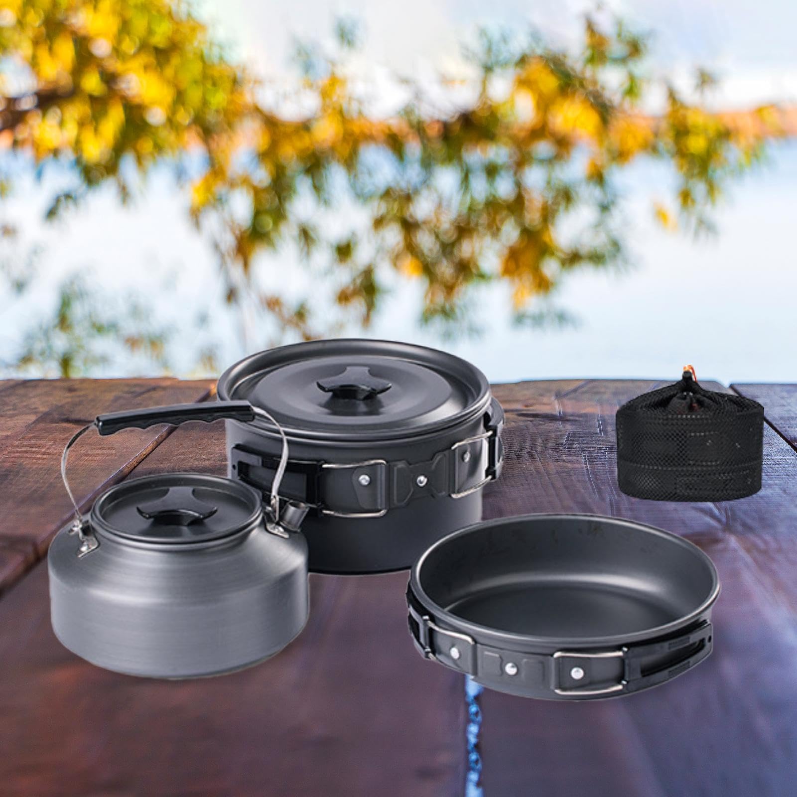 Amazon.co.jp: T Tooyful キャンプ用調理器具 3点セット アルミ合金 