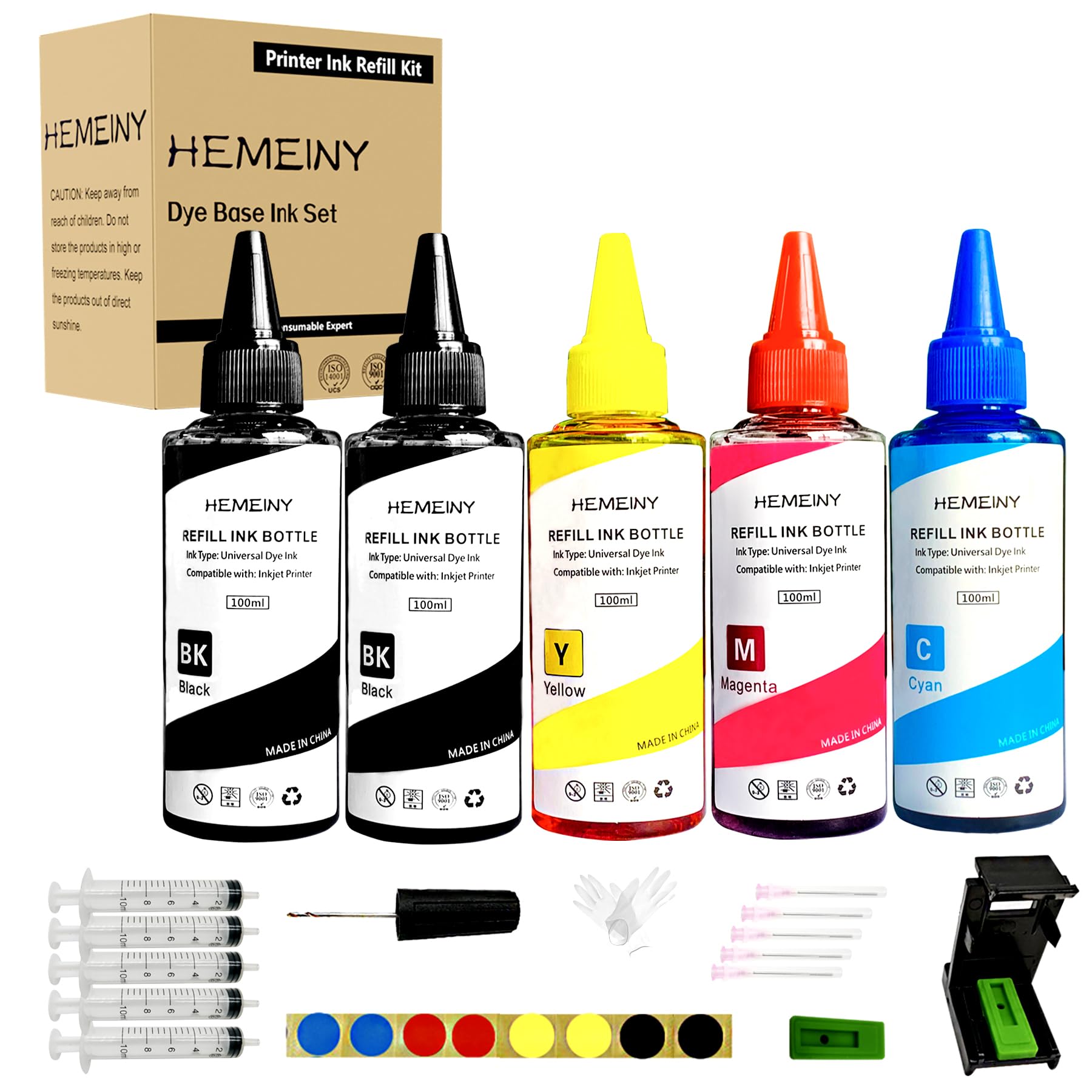 Inchiostro di ricarica da 500 ml PG-585XL CL-586XL compatibile con stampanti Canon Pixma TS7700 TS7740i TS7750i TS7600 TS7640i TS7650i