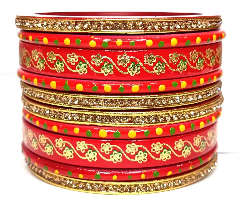 Anshi Creations Traditional Handmade beautifully designed Lac/Lakh bangle set (Pack of 10) (B0CSDMXWG8) Amazon Price History, Amazon Price Tracker