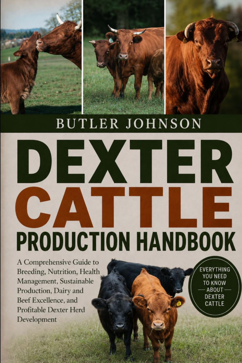 DEXTER CATTLE PRODUCTION HANDBOOK: A Comprehensive Guide to Breeding, Nutrition, Health Management, Sustainable Production, Dairy and Beef Excellence, and Profitable Dexter Herd Development