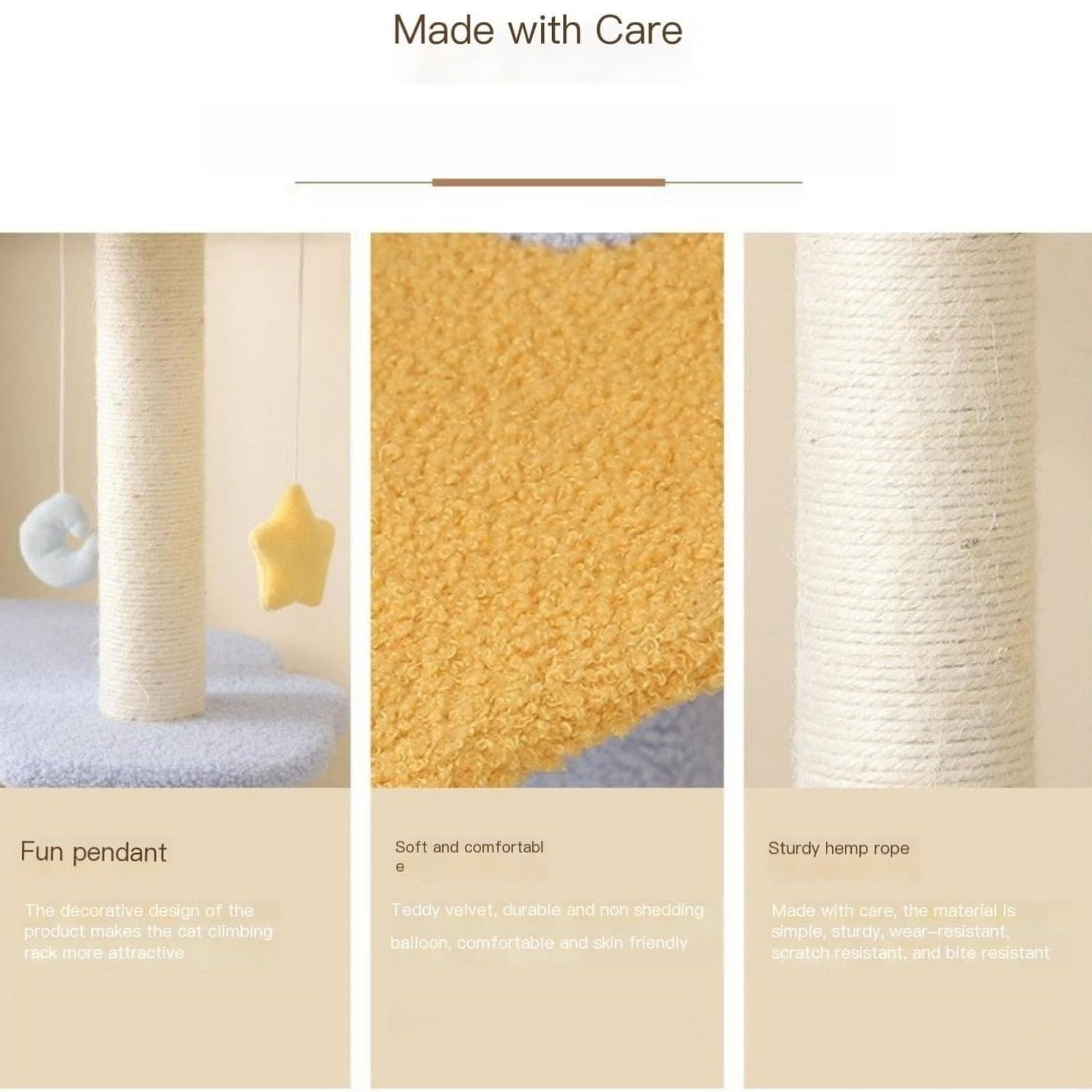 Tiragraffi per Gatti da Interno, Struttura per Arrampicata per Gatti Multistrato, Robusta Piattaforma per Saltare, Tiragraffi Resistente all'Usura, Tiragraffi per Gatti da Interno,S