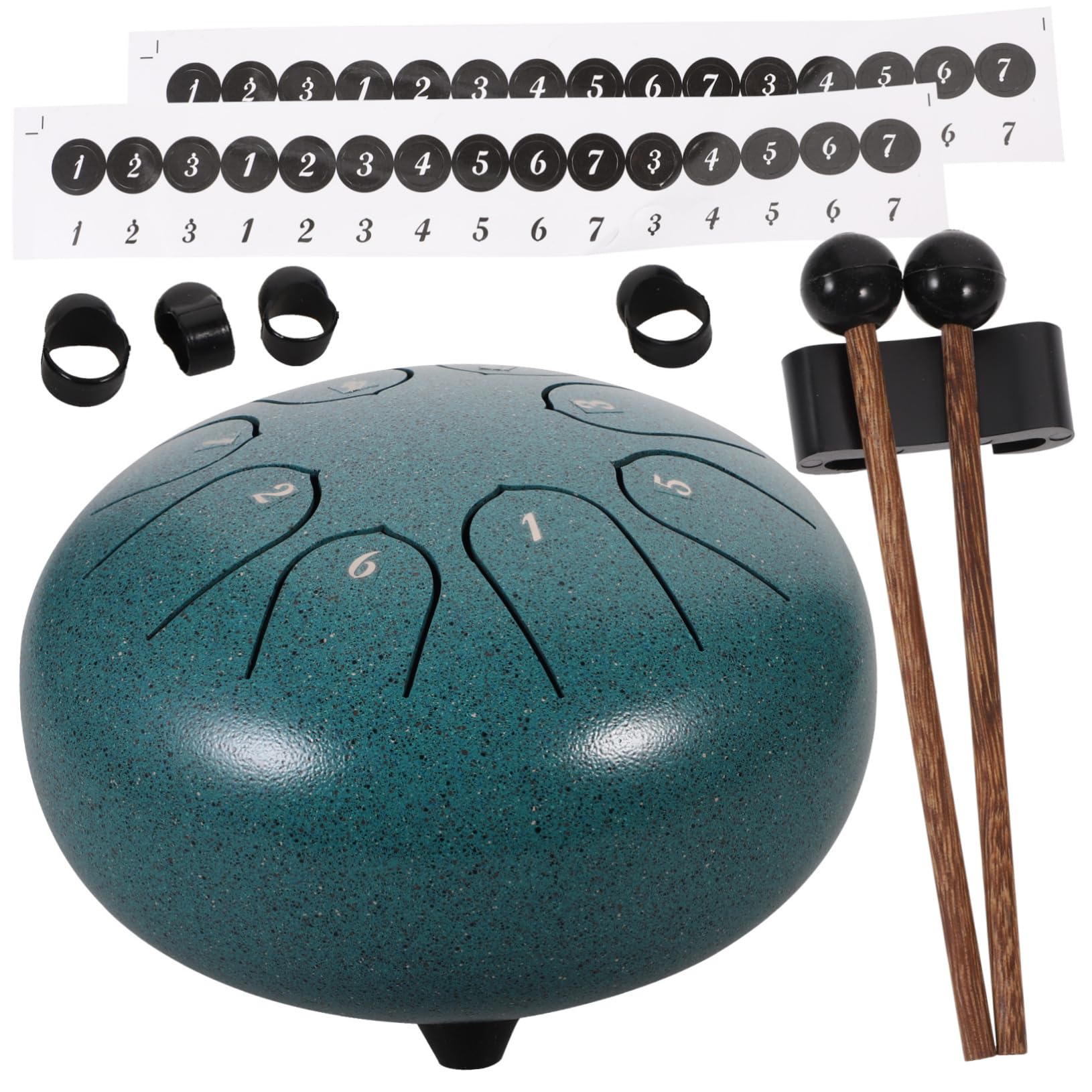 Abaodam Tongue Drum 6 Inch Steel Tongue Drum Set for Percussion Instrument for Yoga Meditation Relaxation