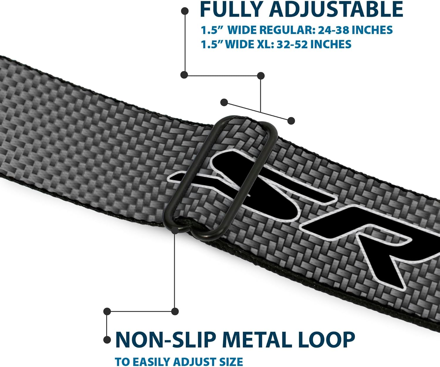 Buckle-Down Seatbelt Belt - Dodge Viper REPEAT w/Text