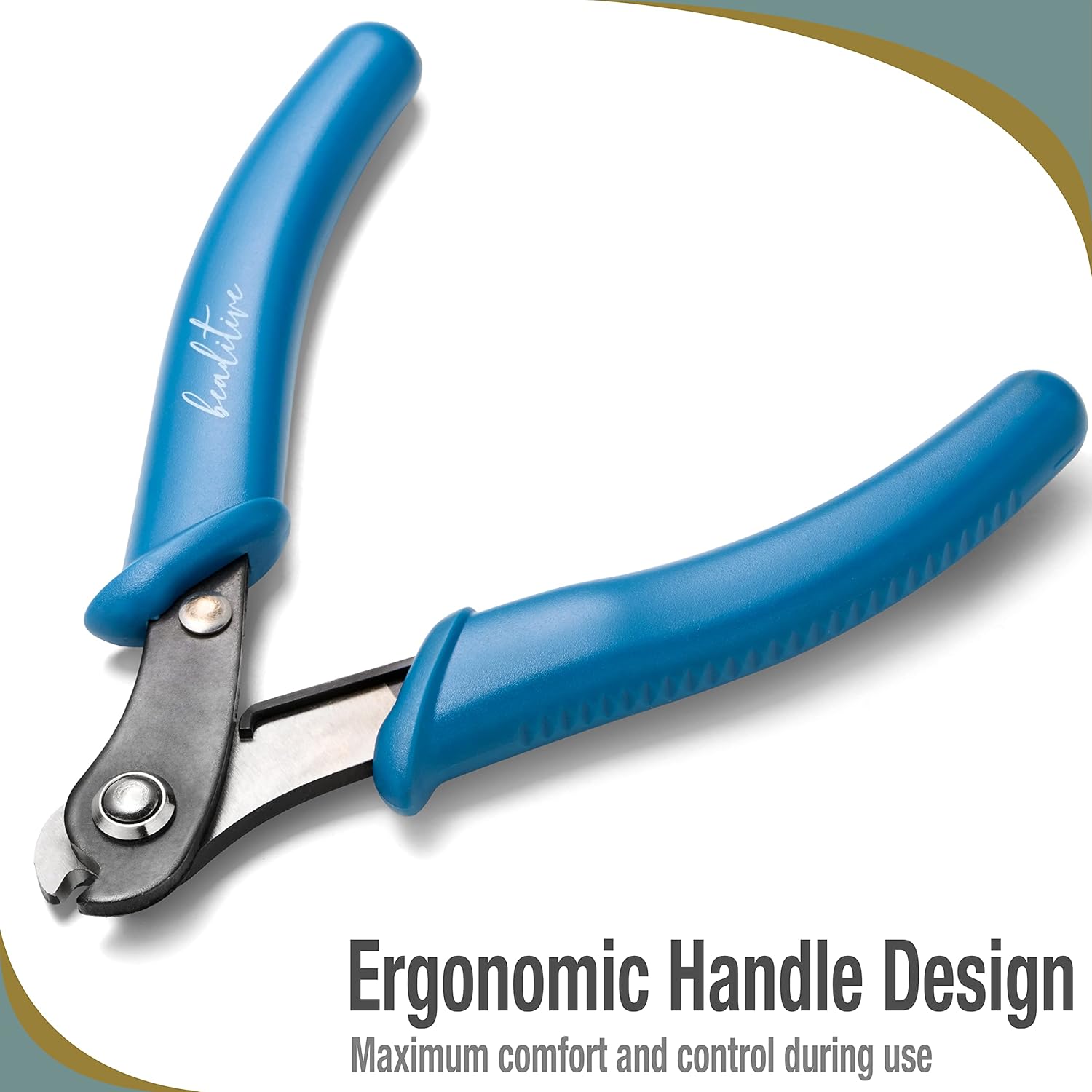 Beaditive Memory Wire Cutter | Jewelry Making, Beading, Crafting | High-Carbon Steel | 5-Inch (Lake Blue) - Image 4