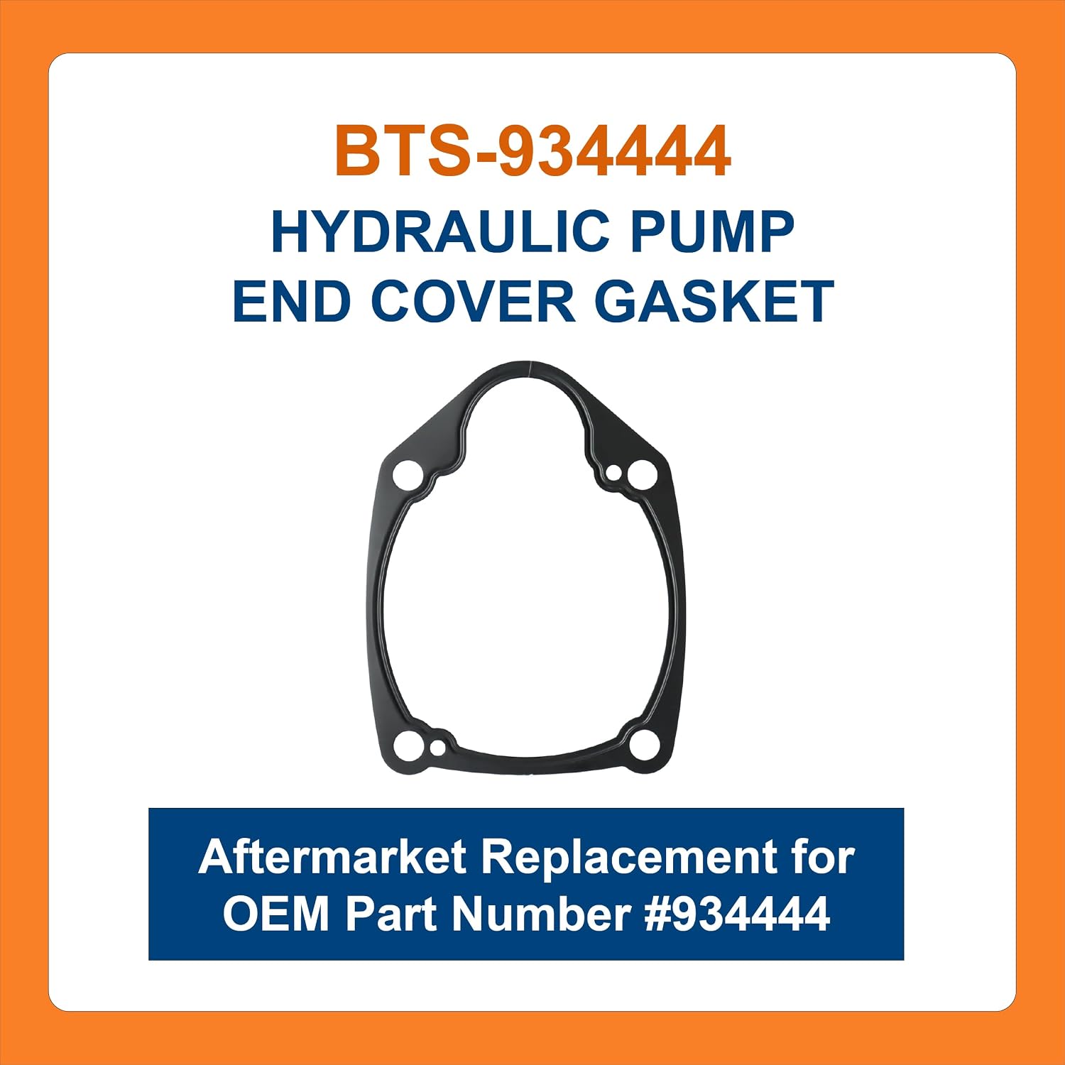 BTS-934444 Hydraulic Pump End Cover Gasket, Compatible with Vickers PVM057 & PVM063, Aftermarket Replacement for OEM #934444, Junta de Tapa de Bomba Hidráulica