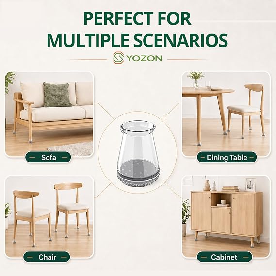 24 Pcs Chair Leg Floor Protectors Furniture Pads Floor Protectors