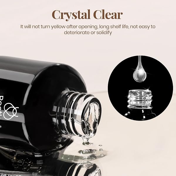 Beetles Gel Polish- 15ml No Wipe Top Coat High Gloss Shiny Long-Lasting Clear Soak Off U V Gel DIY Manicure and Nail Salon Home Gift for Her - 3