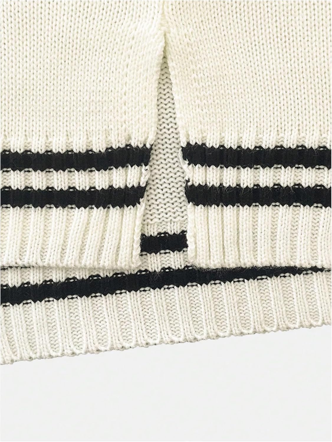 Women's Crochet Sweaters Graphic Jumpers V Neck Long Sleeve Pullover Sweaters