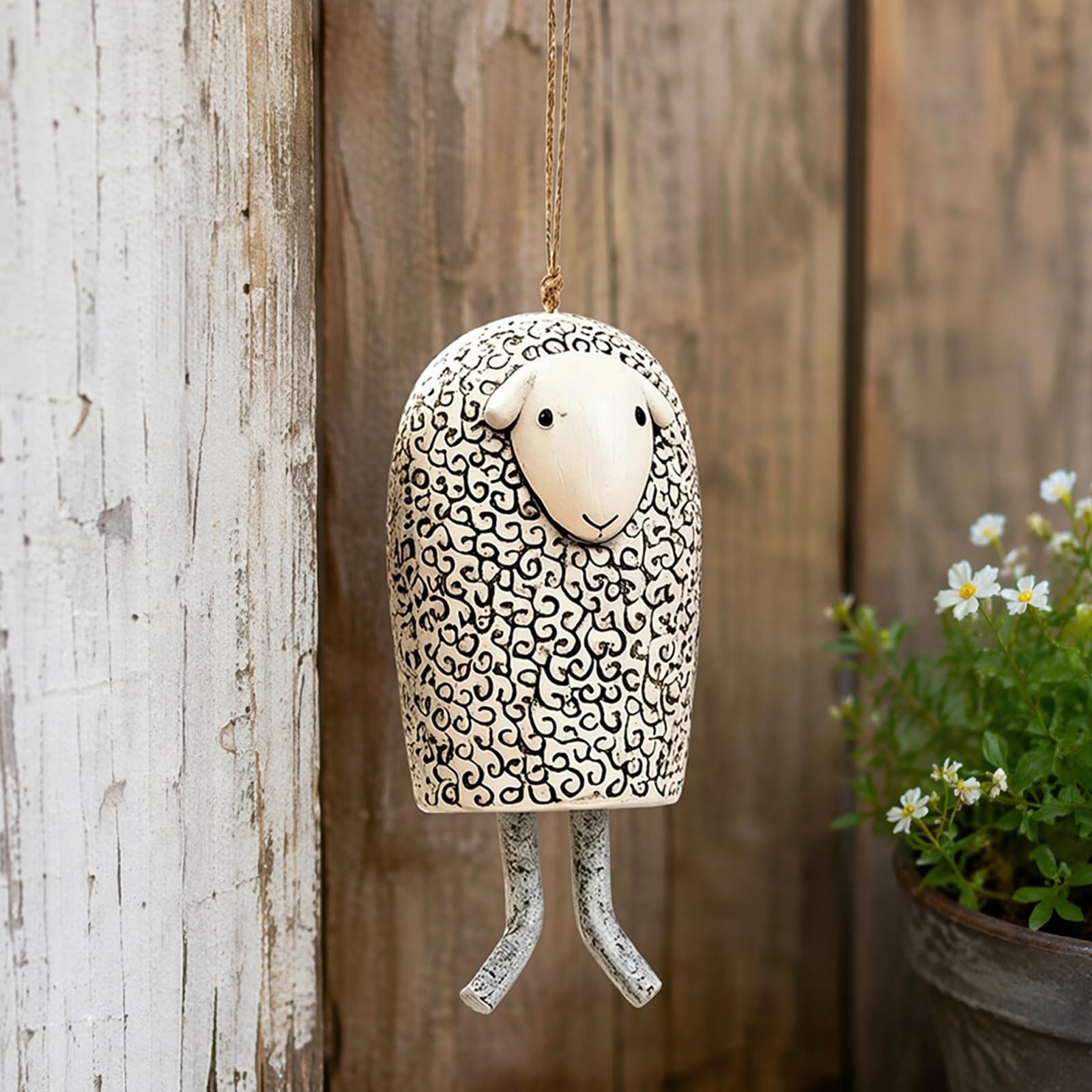 Handmade Whimsical Animal Wind Chime Ornaments, Whimsical Animal Resin Bell