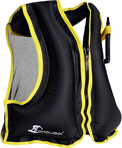 APPMOO Chaleco de esnórquel inflable para adultos, chaleco de flotabilidad para kayak, chaleco de flotabilidad portátil, para buceo, surf, natación,