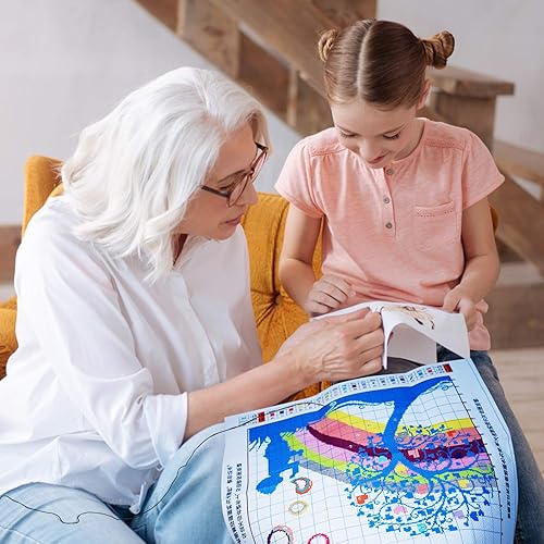 Miniatura 35 de ITSTITCH Kits de punto de cruz impreso, 11 quilates, 26 x 25 pulgadas, 100% algodón, regalo de vacaciones, kit de iniciación de bordado, patrones