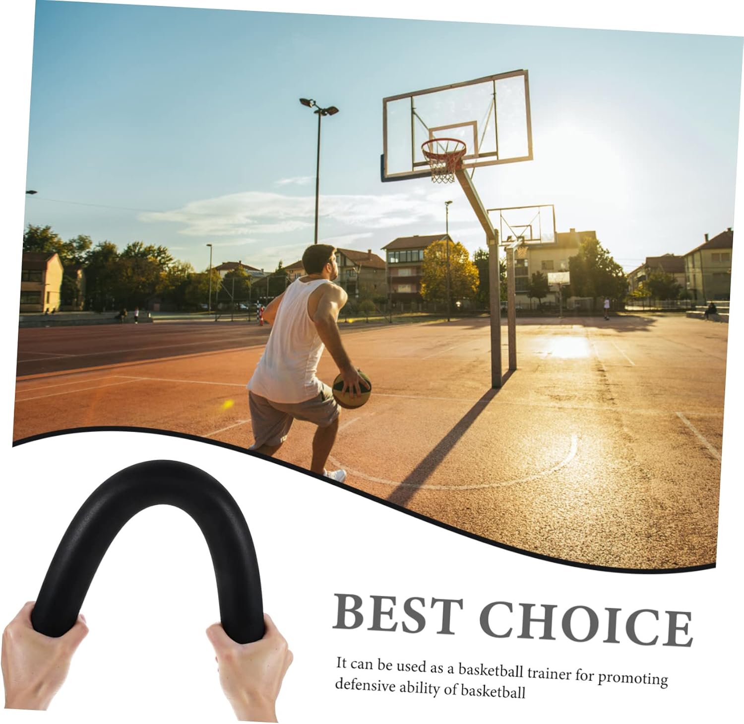 3pcs Basketball Training Tool Basketball Blocking Bar Supplies Training Device