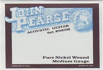 John Pearse 980M Acoustic Strings Pure Nickel 13-57 980M, Medium