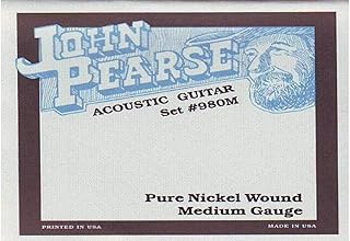 John Pearse Strings® 980M For Acoustic Guitar - Pure Nickel Wound - Medium Gauge 013/057