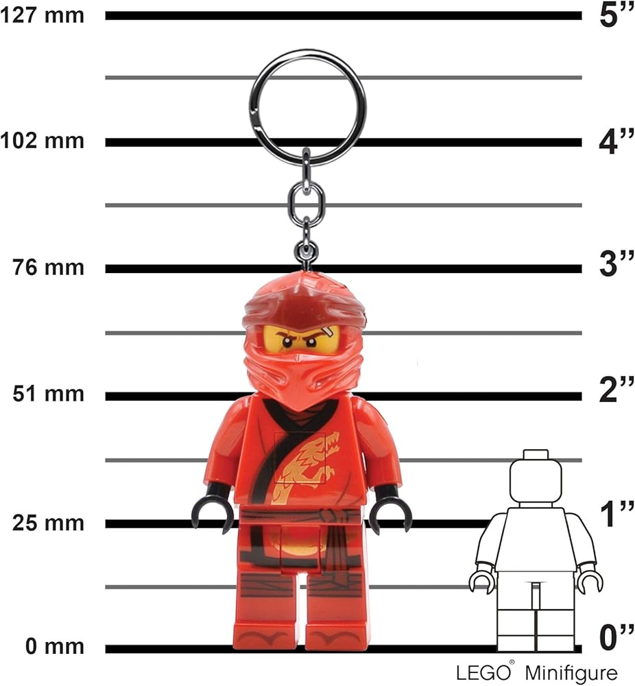Amazon.com: LEGO Ninjago Large 3 Inch Tall Figure Keychain Light
