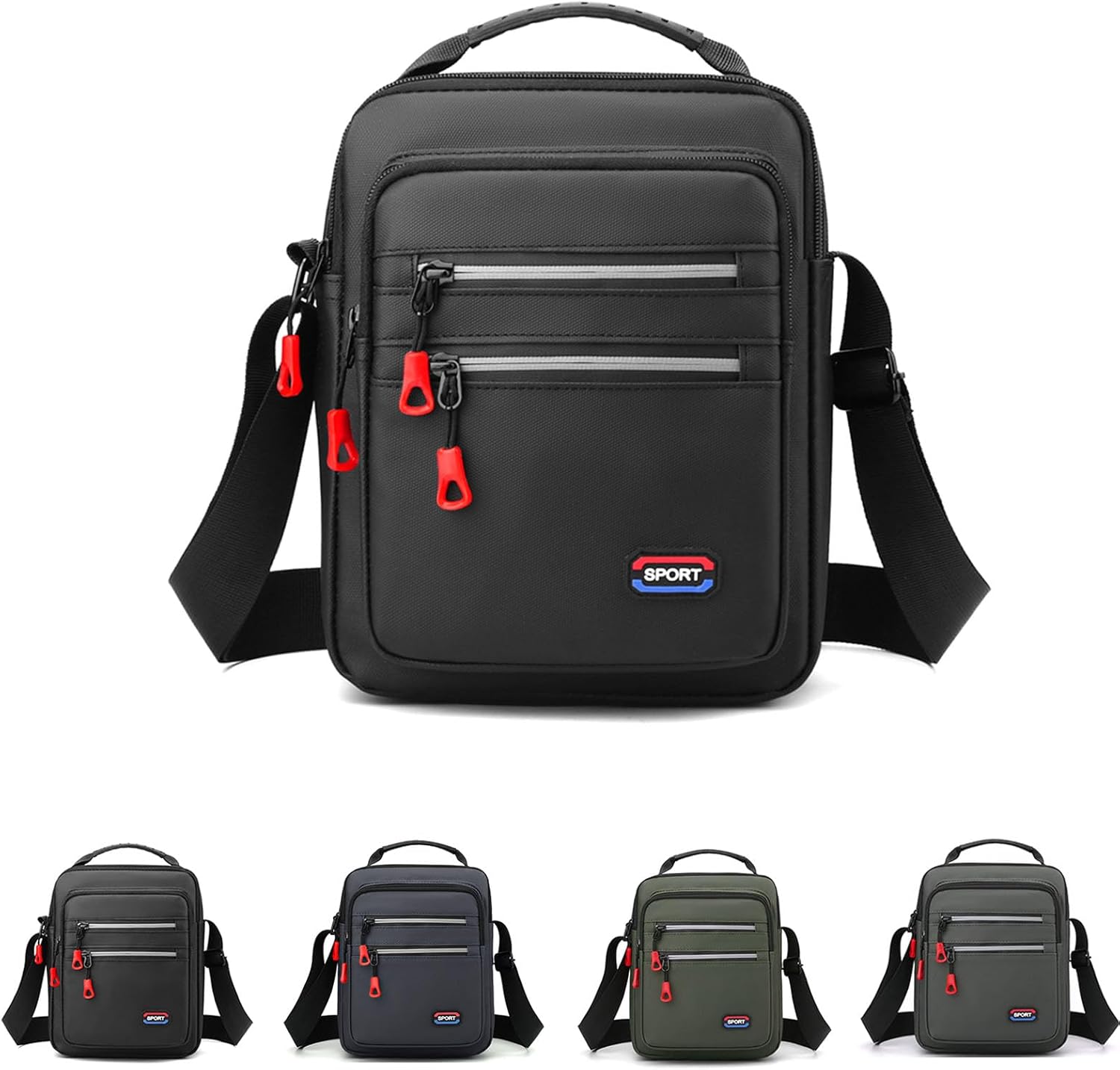 Messenger Bag For Men And Women,Crossbody Bag With Adjustable Shoulder Strap,Anti-Theft Classic Shoulder Bag