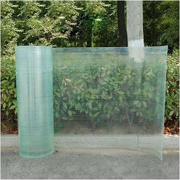 Polycarbonate Greenhouse Panels DIY Replacement Glass, Waterproof & Impact-Resistant, Easy to Cut, for Gardening, Farming, Agriculture, Patio Canopies1.64x 3.3ft