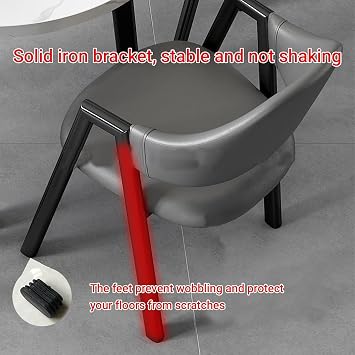 Round Conference Reception Table Set, 31.5in Round Dining Table Set, Save Space, 1 Table & 8 Chairs, Modern Conference Table Set for Office, Restaurant, Cafe
