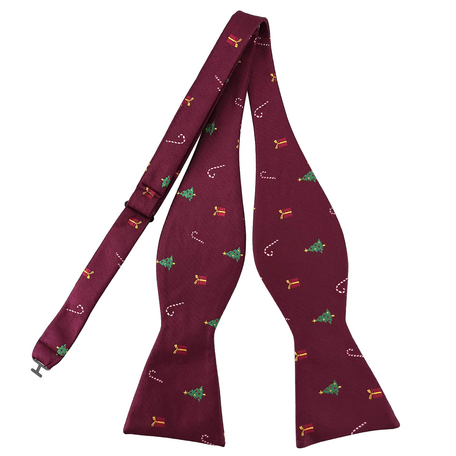 Murong Jun Christmas Mens Self Bow Tie Holiday Festival Theme Party Pattern Bow Tie