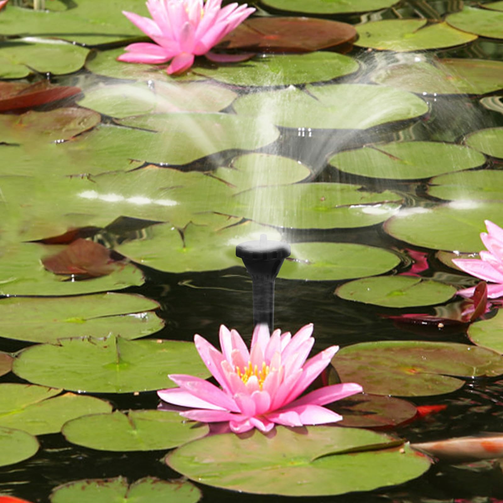 Operitacx Ugello per fontana solare, 9 bocchette per pompa solare, set di ugelli per pompa ad acqua K? Pompe sommergibili, fontana per fontane da stagno