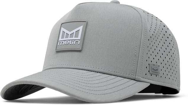 melin Odysea Stacked Hydro, Snapback Hats, Water-Resistant Baseball Caps for Men & Women, Golf, Running, or Workout Hat