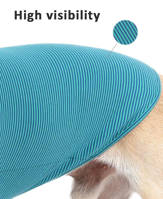 Foto 4 de 7 de WEONE Camisetas de Verano para Perros, Chaleco de algodón a Rayas