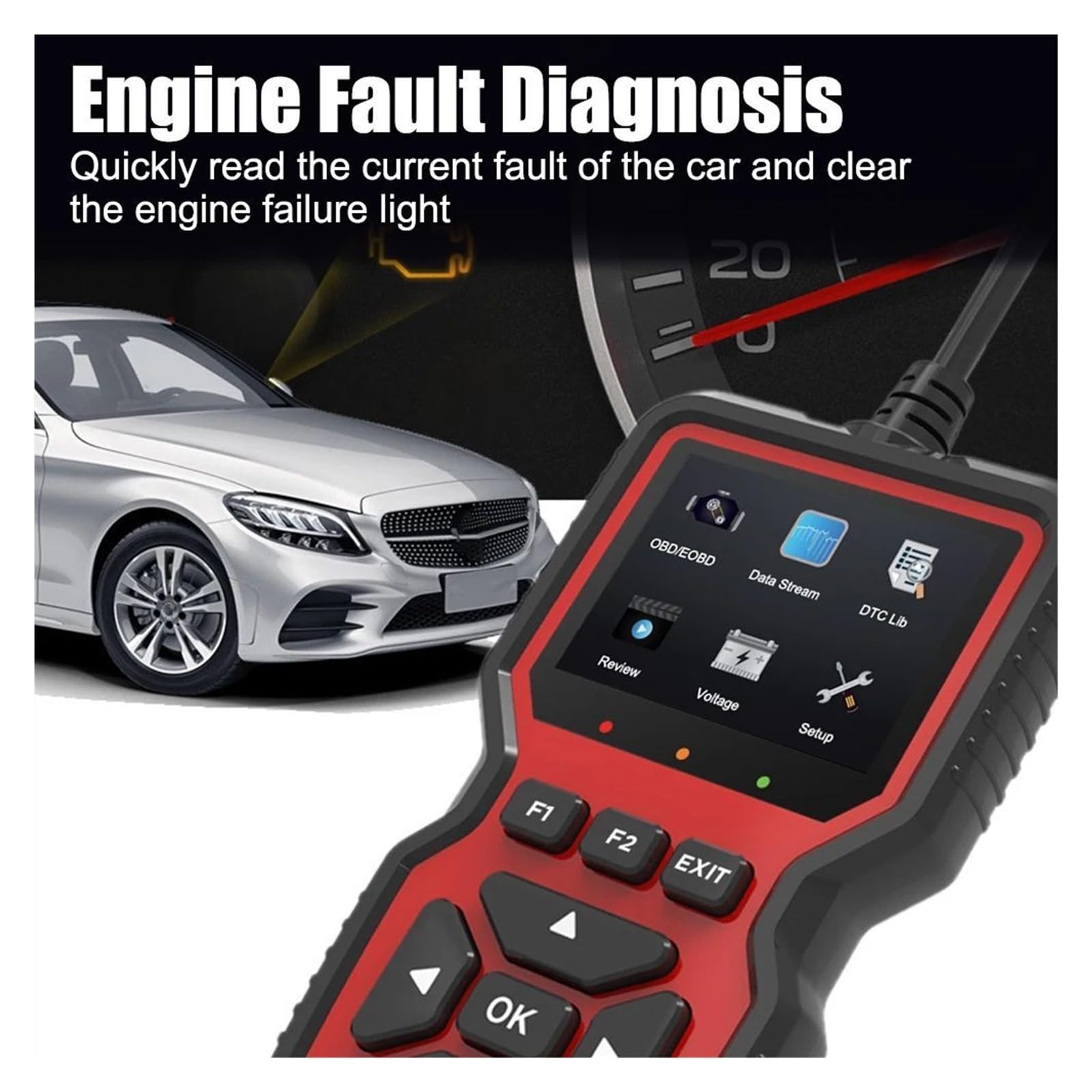 Herramientas de diagnóstico del coche escáner OBDII 12V V519 V309