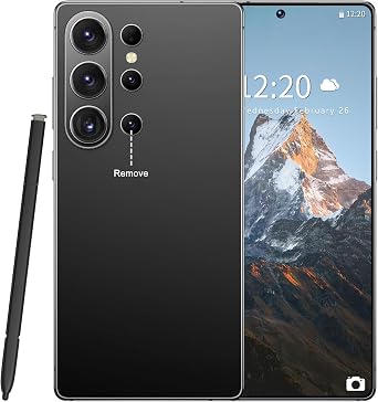 26 Ultra Unlocked Phone 16+1TB,Built in Pen The Phone,Battery 7000mAh 7.0" HD Screen,Android 15 Smartphone,Face ID/5G/Fingerprint Lock/Dual SIM/GPS Black, 16+1TB