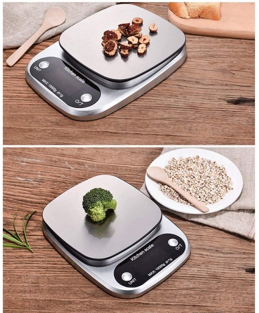 Básculas for Alimentos Wlectronic, Mini báscula electrónica Digital, pesaje de Acero Inoxidable, Cocina portátil, Alta precisión, 0,1g, horneado doméstico (Size : 3kg/0.1g)
