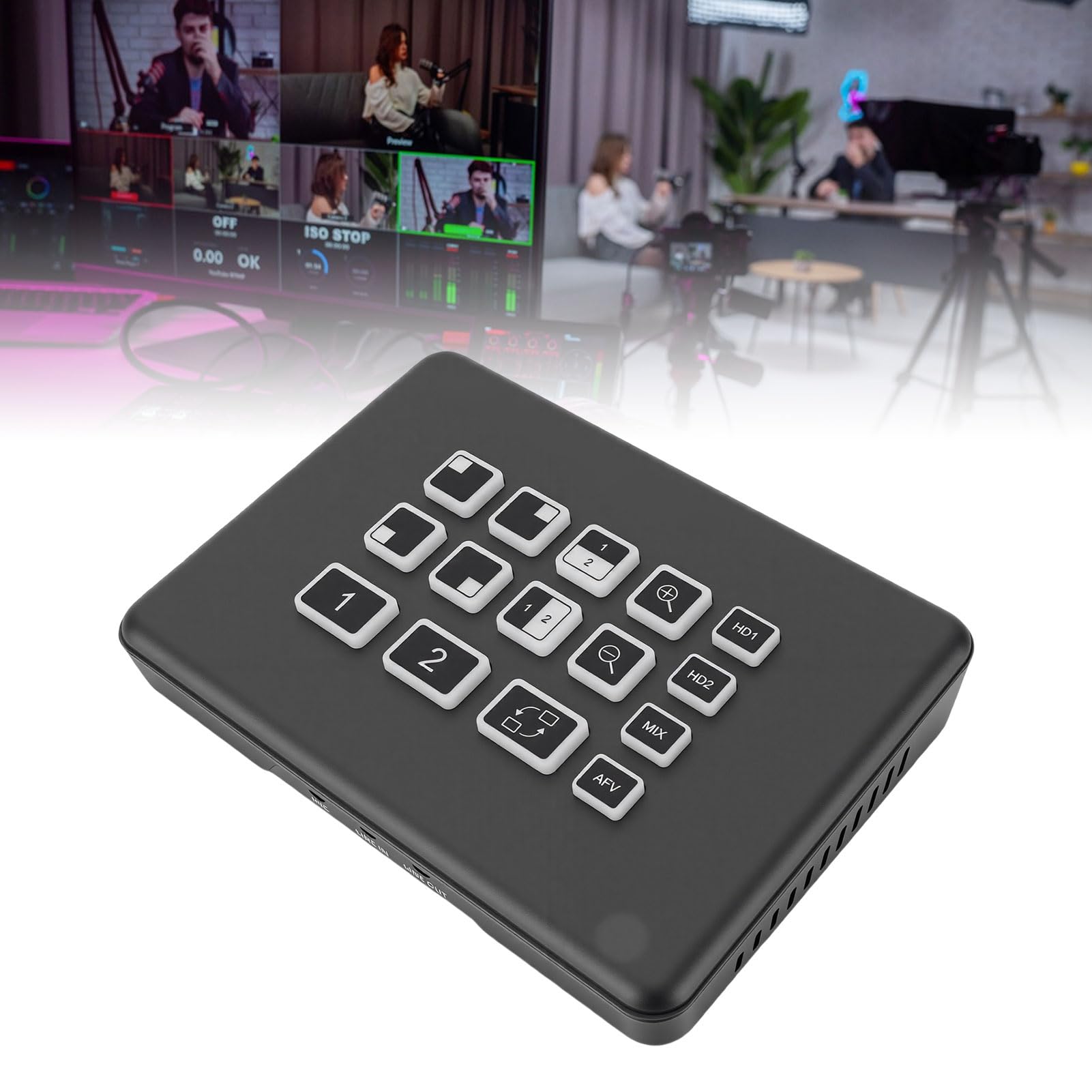 Trasmissione Ad Alta velocità del Commutatore Mixer Video (Spina | Alta Risoluzione, Alta Risoluzione, Acquisizione Integrata di Audio e Video, Trasmissione Ad Alta velocità e Latenza Ultra