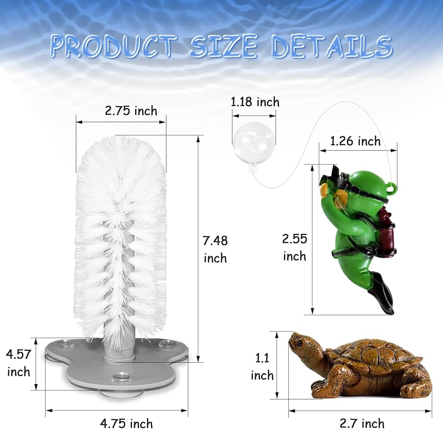 Amazon.co.jp: 吸盤付きタートルブラシ、カメのおもちゃ、リトル