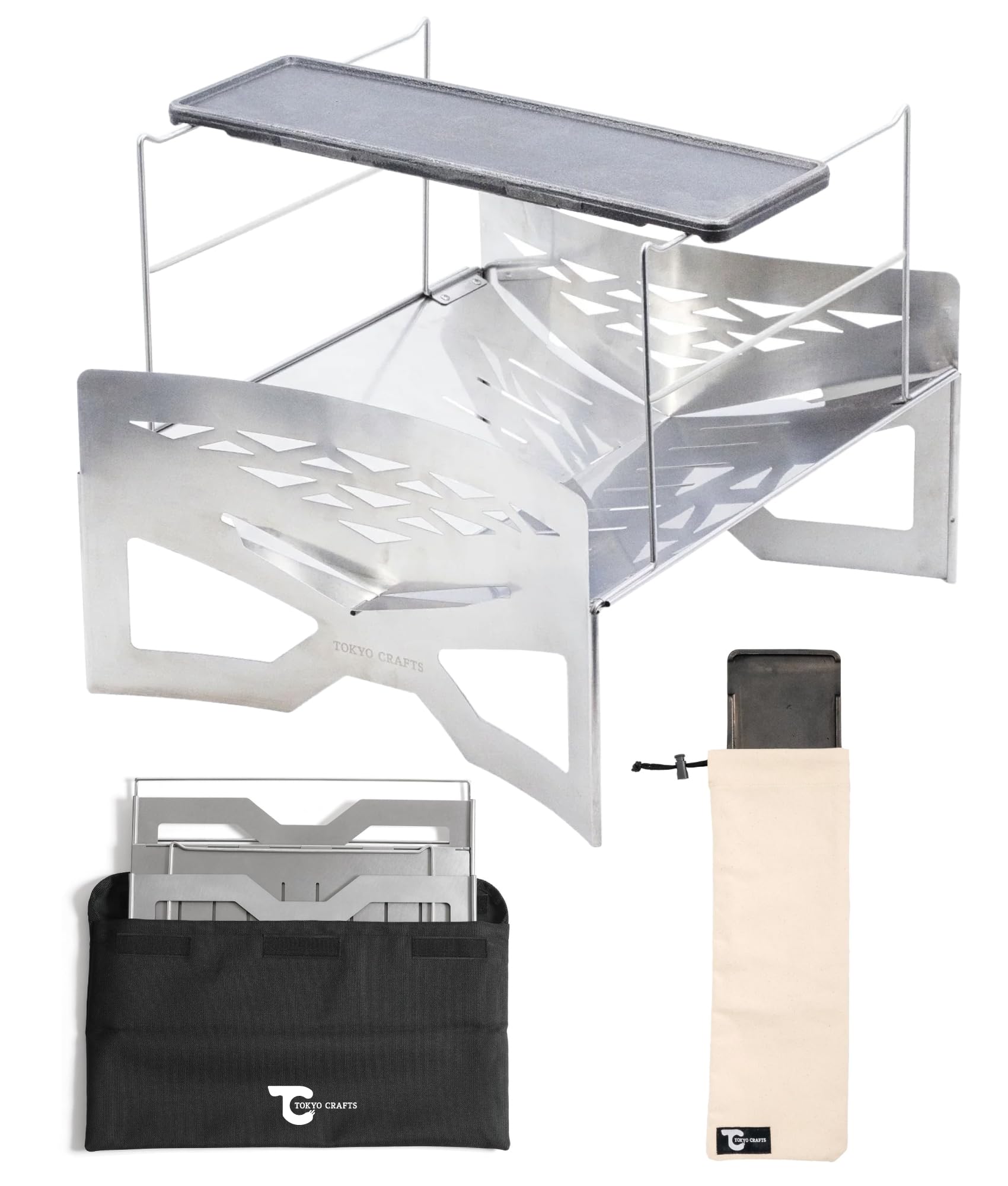 Amazon | TOKYO CRAFTS マクライト2＆煉鉄板【焚き火台/コンパクト