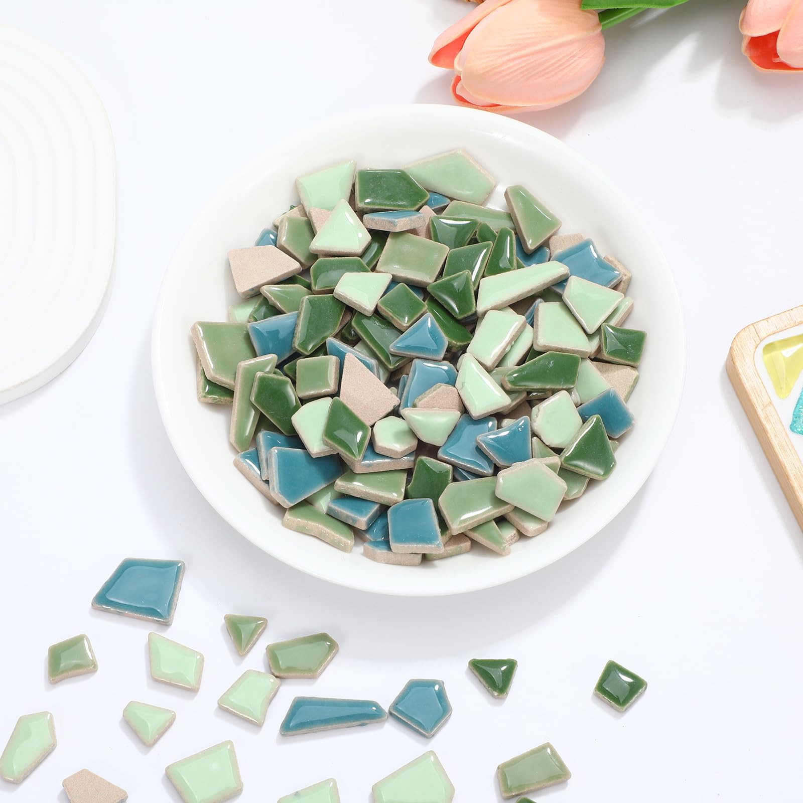 Piastrelle di Mosaico in Ceramica Irregolari, 200g per Lavori