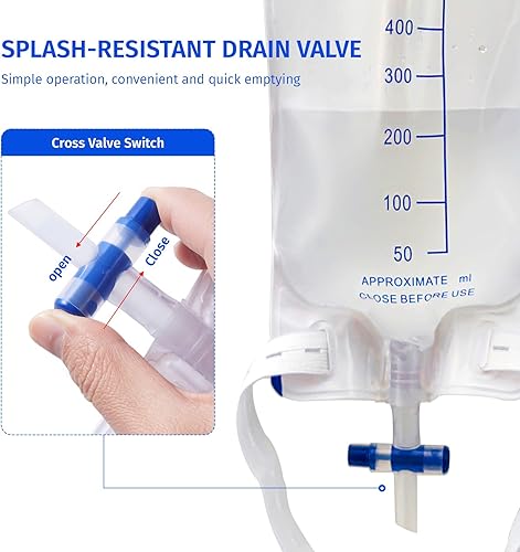 Miniatura 4 de Paquete de 5 bolsas de pierna para drenaje urinario