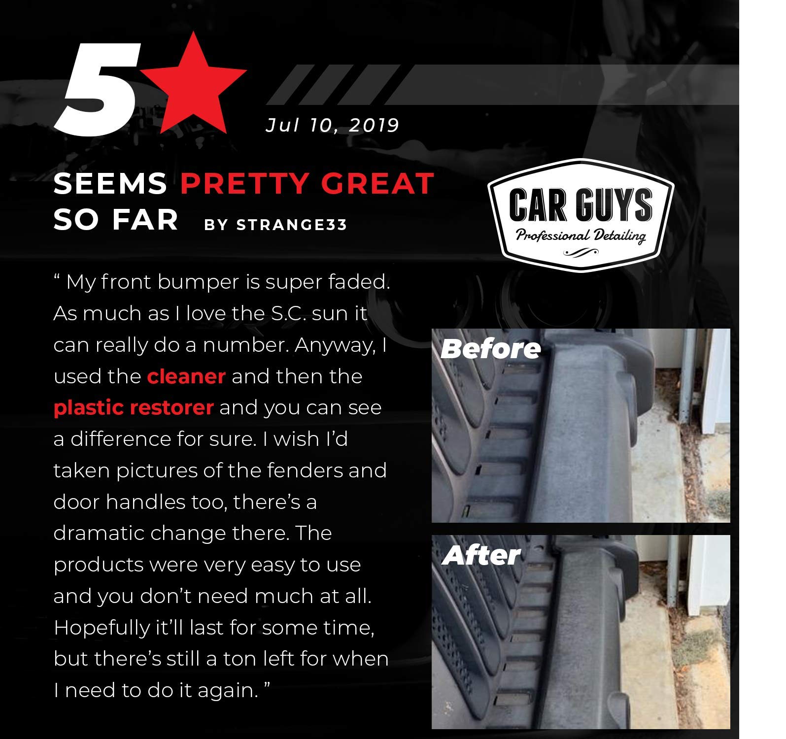 Buy Car Detailing Kit CarGuys Super Cleaner & Plastic Restorer, Works