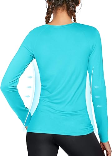 Miniatura 2 de Women's Long Sleeve UPF 50+ UV Sun Protection Shirts Rash Guard Swim T-ShirtHoodie Quick Dry for Outdoor Hiking