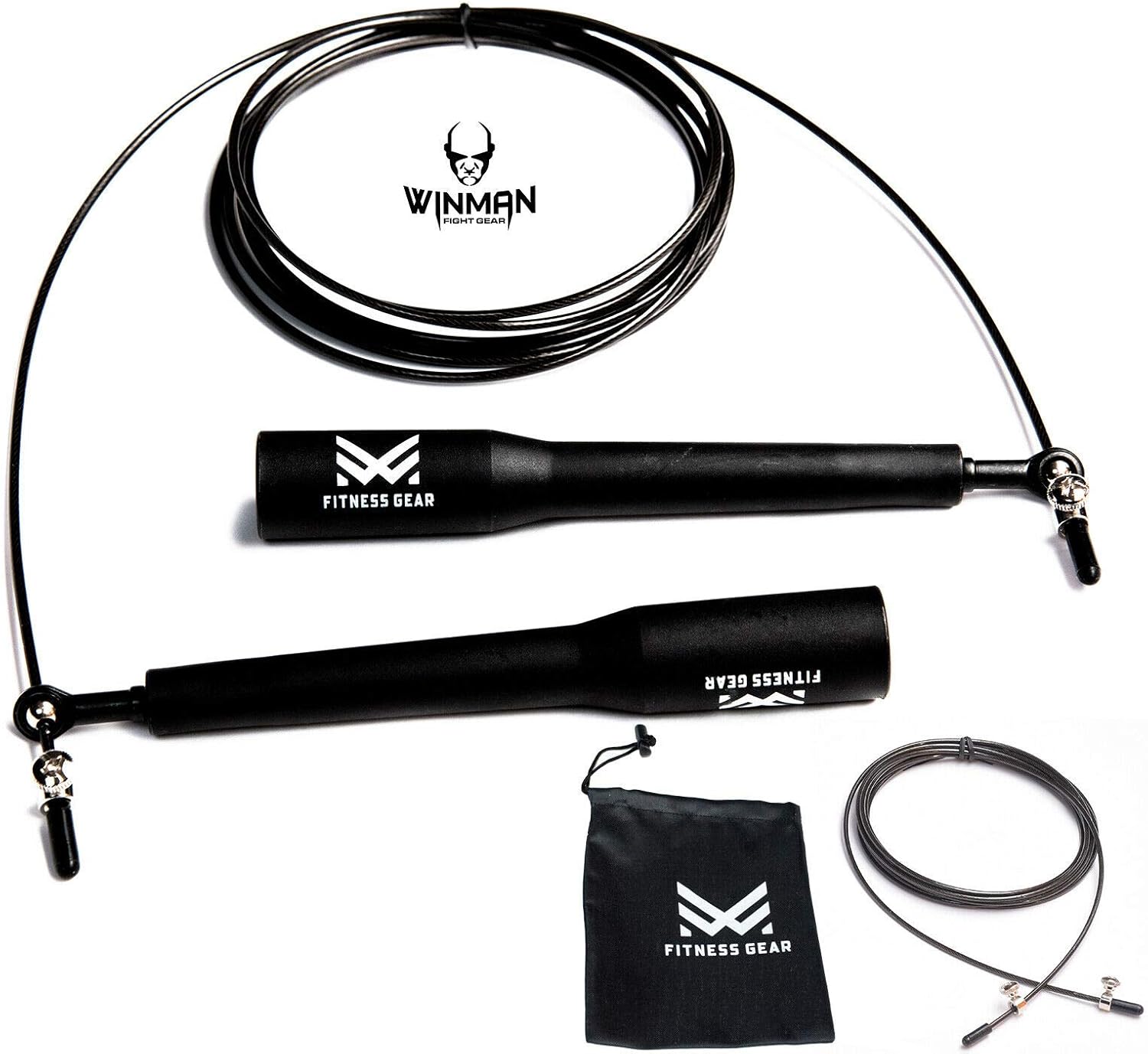 WINMAN Skipping Rope Adjustable Steel Cable Gym Fitness Exercise Jump ...