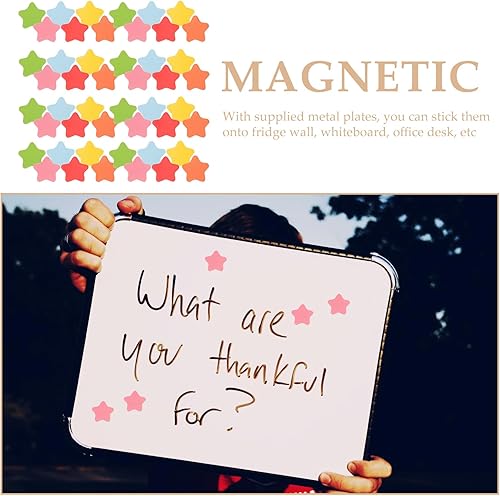 Miniatura 6 de Generic 120 calcomanías magnéticas de estrellas de 0.8 pulgadas para uso en el aula y el hogar, estrellas magnéticas coloridas para refrigerador,