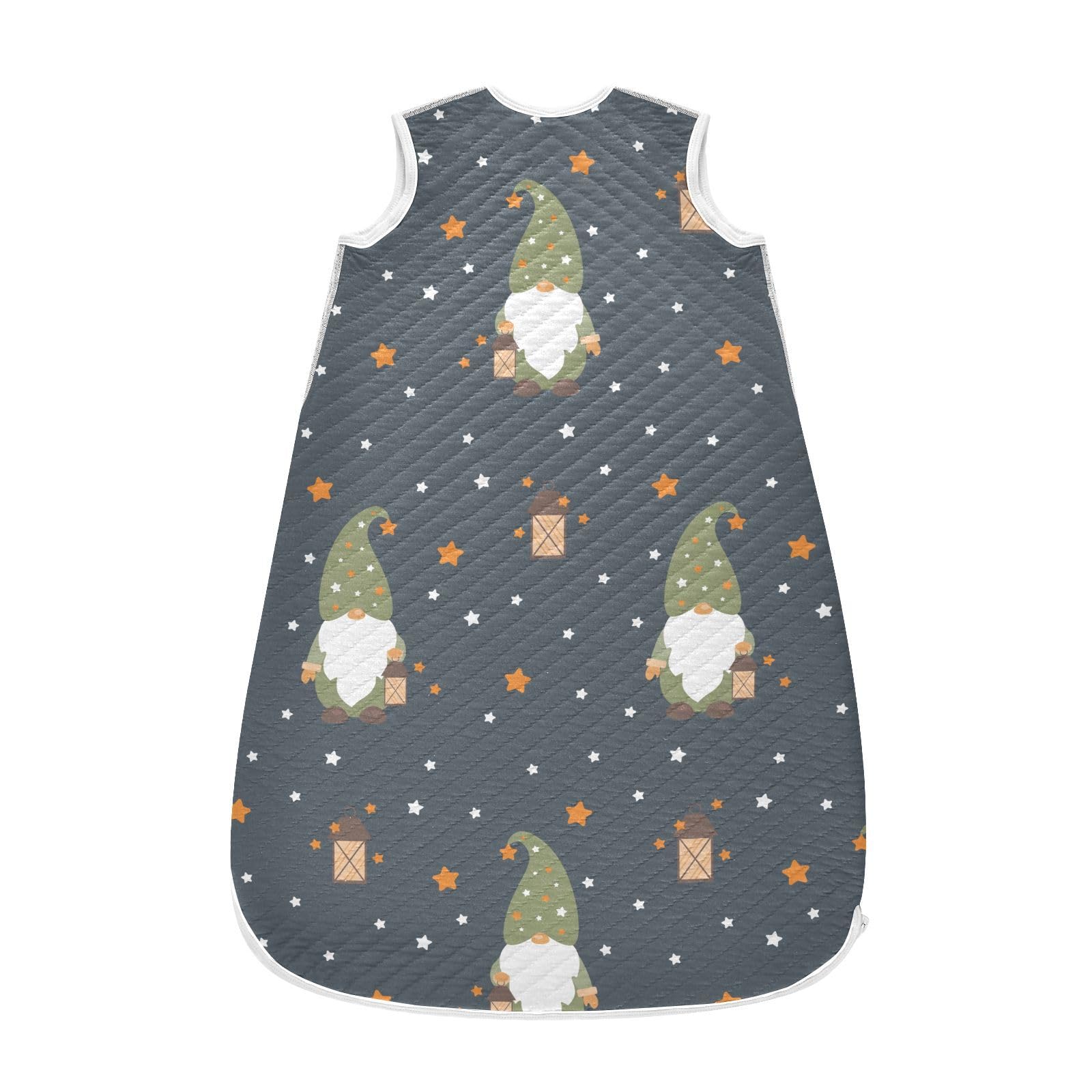 vvfelixl Scandinavian Gnome Baby Sleeping Bag Sleep Sack,Baby Wearable Blanket Sleep Suit for 0-6 Months