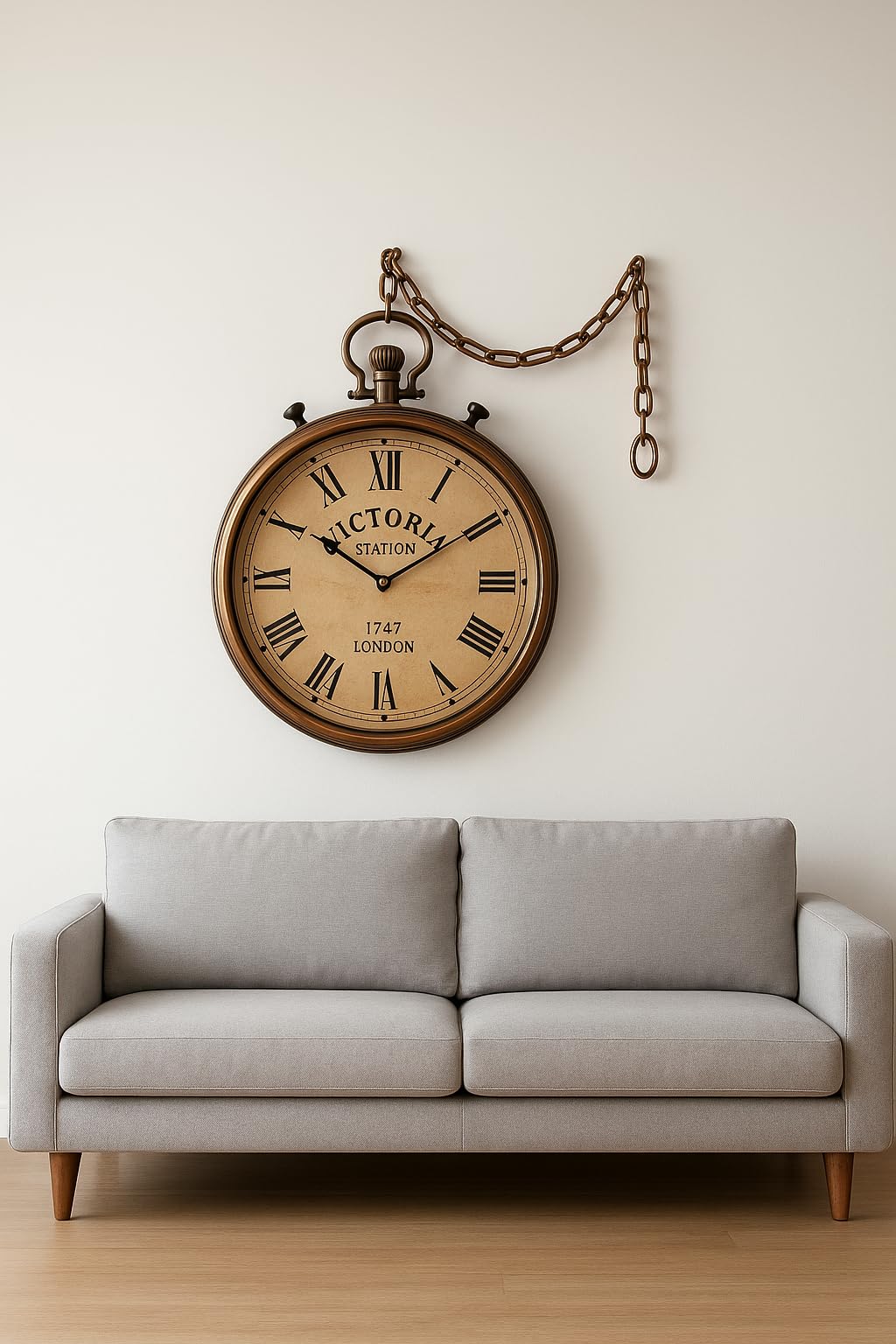 Buy VINTAGE MARTVictoria Station London Wall Clock, Vintage