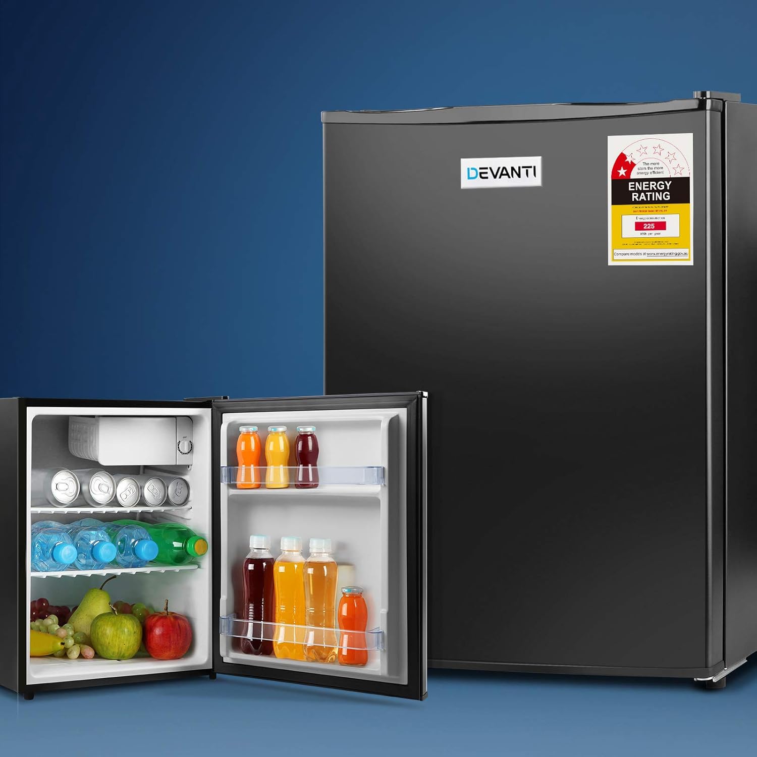 Devanti Mini Bar Fridge Portable Office Apartment Refrigerator Cooler