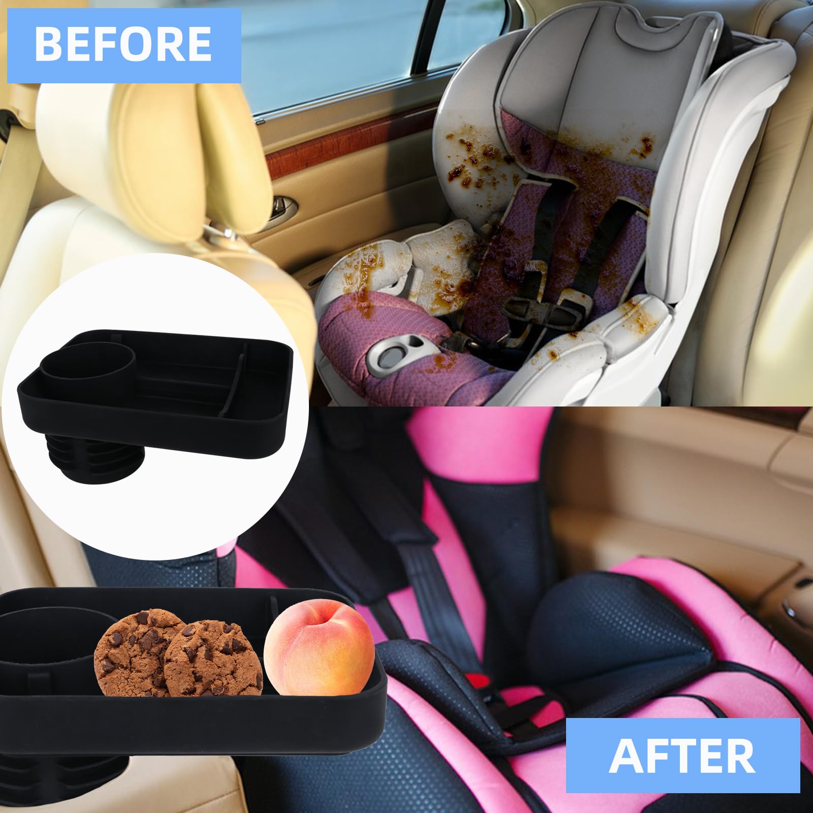2 en 1 Porte-gobelet universel multifonctionnel pour voiture Adaptateur
