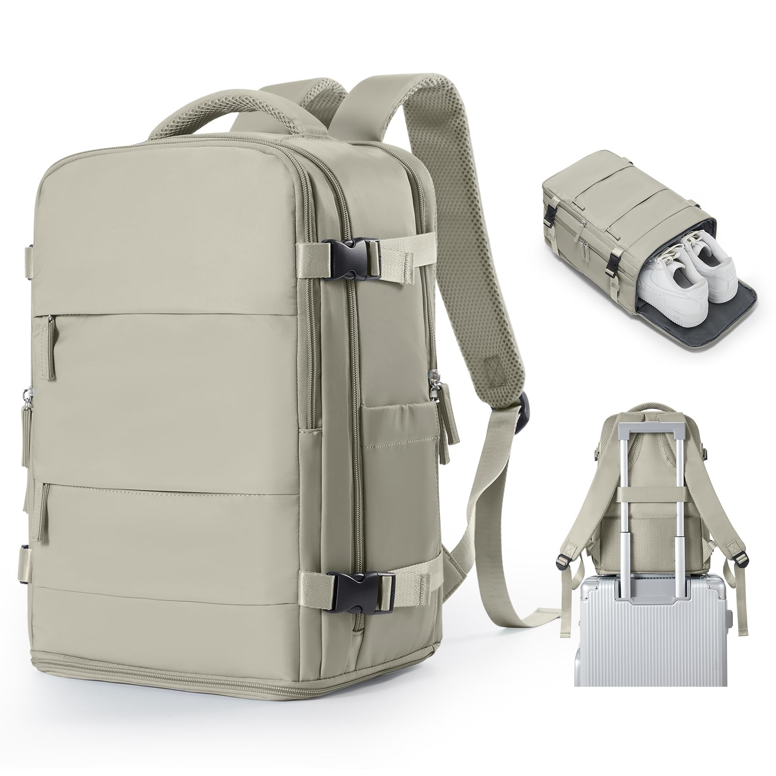 SZSYCN Zaino da Viaggio con Sottovuoto Ryanair 40x30x20 Wizzair Borse da Cabina per Ryanair 40x20x25 Bagaglio a Mano Sottovuoto con pompa,Zaino Casual per Laptop