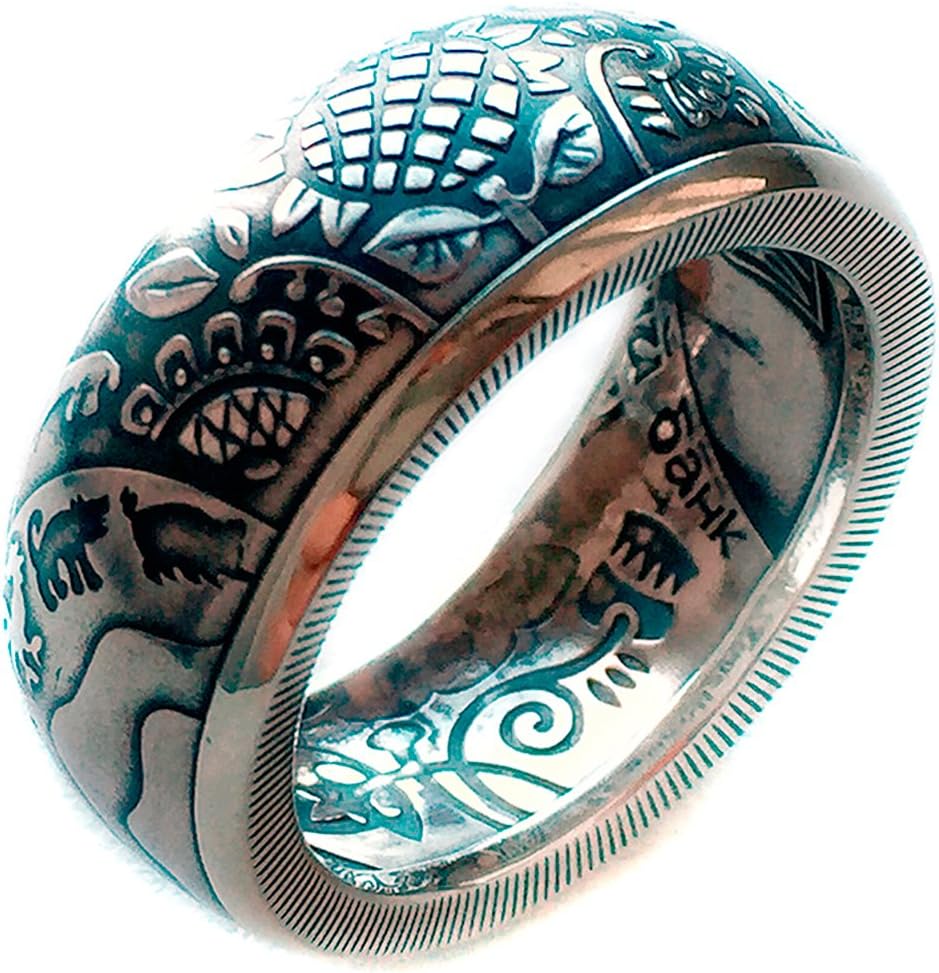 Ukrainian Silver Coin Ring 2017 Great Unique Souvenir Made in Ukraine - Wedding Ring - Band