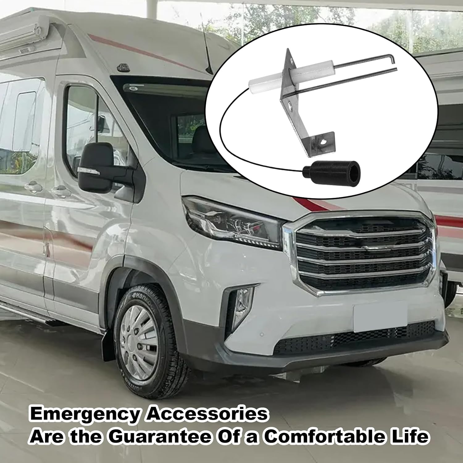 93868 Water Heater Igniter Electrode With Spark Probe,Sensor Spark Probe Compatible with Atwood 93868, 2-Prong Igniter Repair For RV Emergency Camper GCH6-4E,GCH6-6E, RV Water Heater Replacement Parts