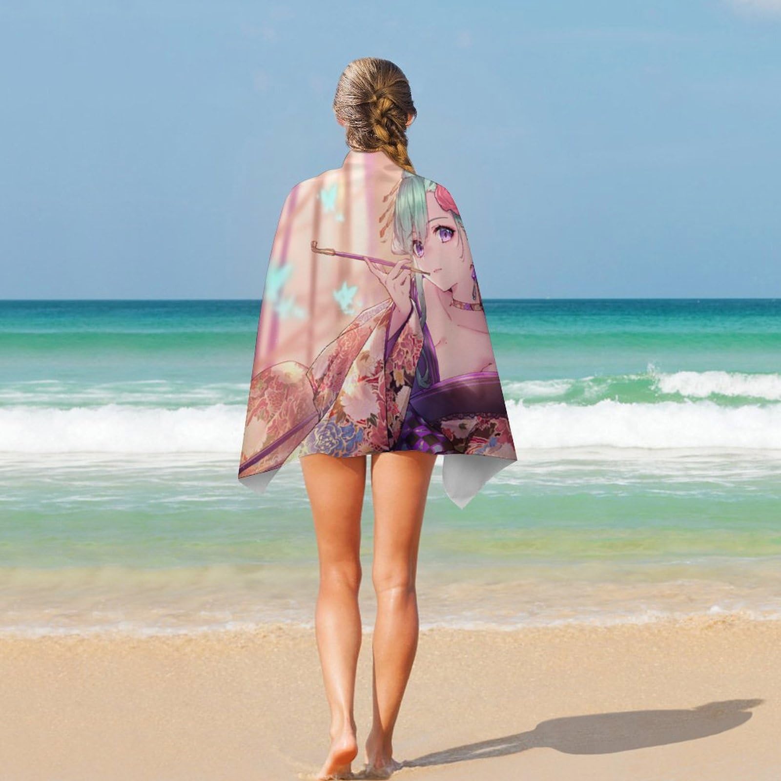 Amazon.co.jp: バスタオル Vtube 八雲べに アニメ ビーチタオル スイム