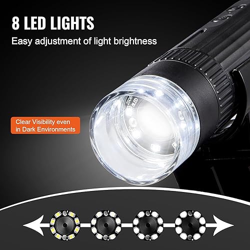 Miniatura 5 de VEVOR Microscopio digital inalámbrico 50X-1000X 1080P HD WiFi portátil mini microscopio de mano con soporte ajustable Microscopio USB Microscopio